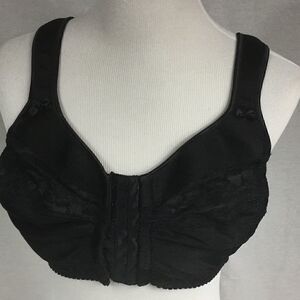 Comfort Choice size 40C black front close bra